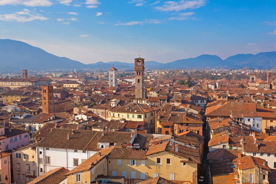 Panoramic City View of Lucca